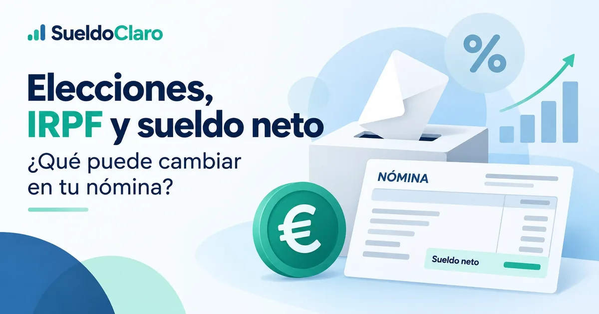 Elecciones, IRPF y sueldo neto: qué puede cambiar en tu nómina